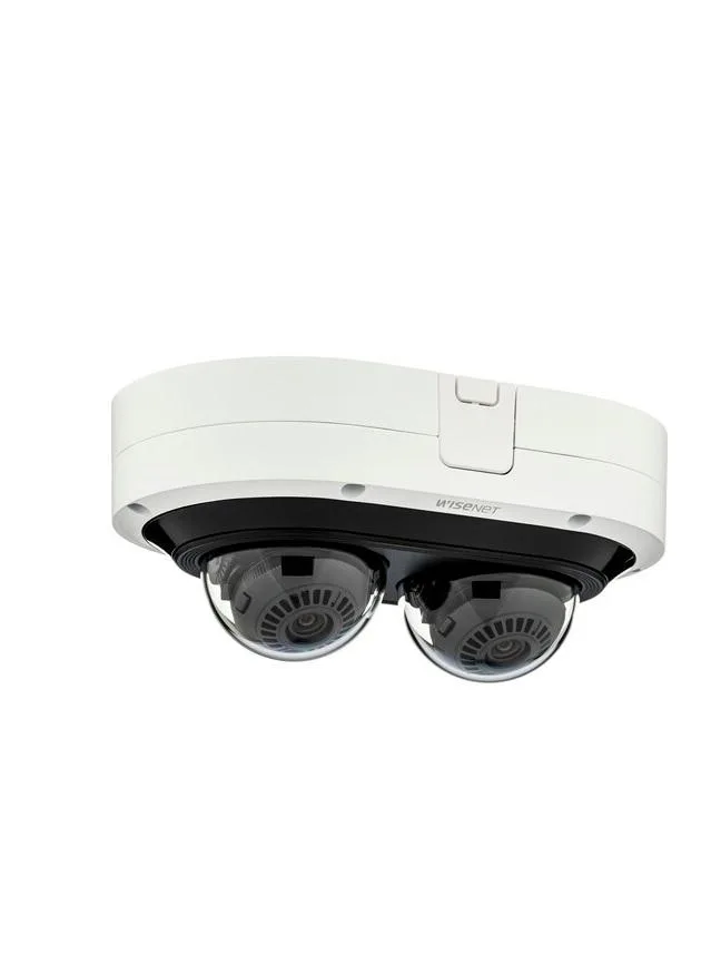 Hanwha Techwin Hanwha Techwin PNM-12082RVD 6MP 2-Sensor Dome 3.54-6.69mm 82ft IR surveillance security system — product photo