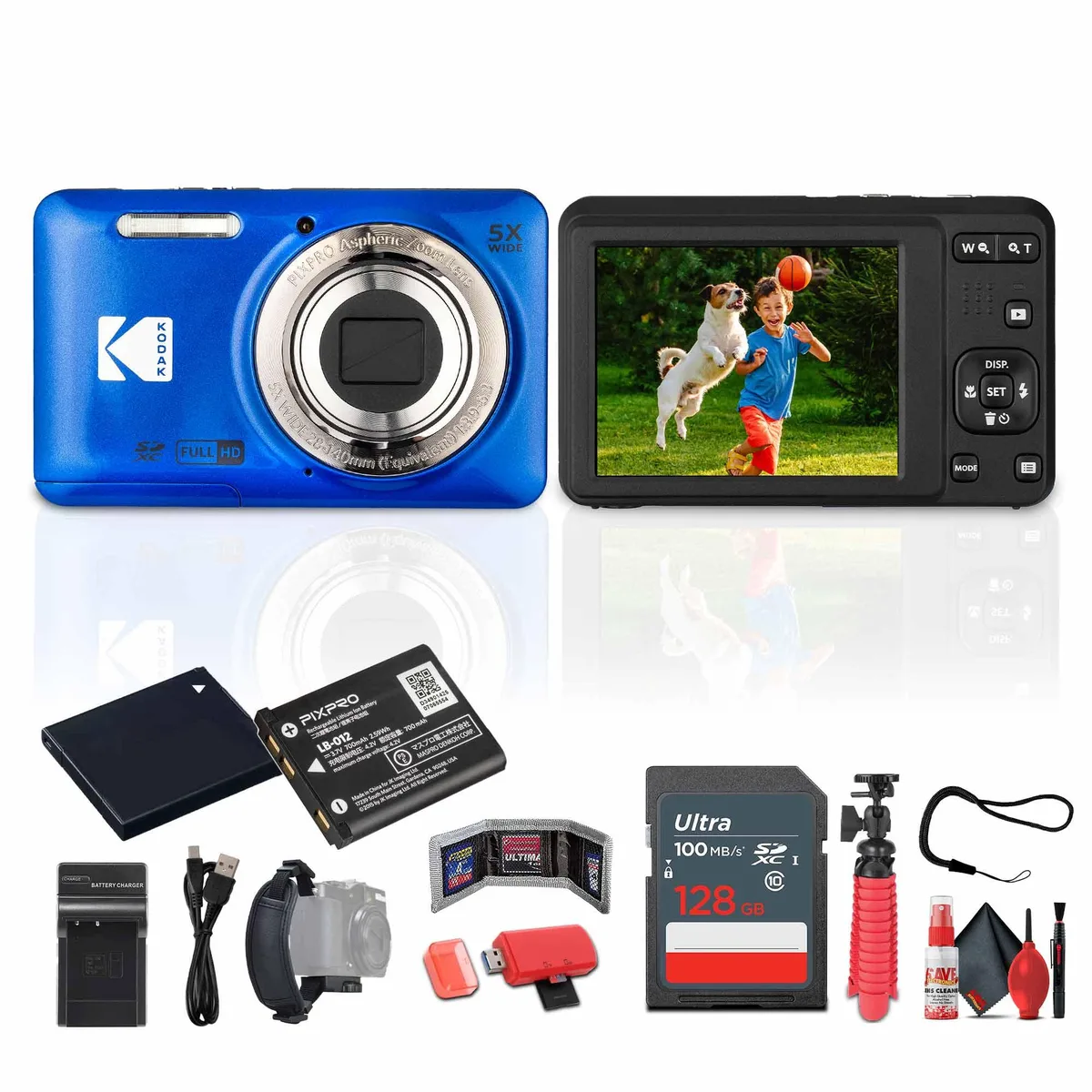 Kodak Kodak Pixpro FZ55 Blue 16MP 128GB Kit — product photo
