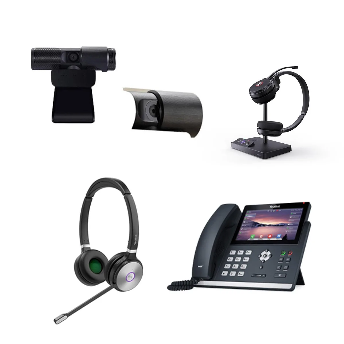 Yealink Network Technology Co., Ltd Yealink Network Technology Co., Ltd SIP-T48U WH62 Cam 313 bundle bluetooth headset — product photo