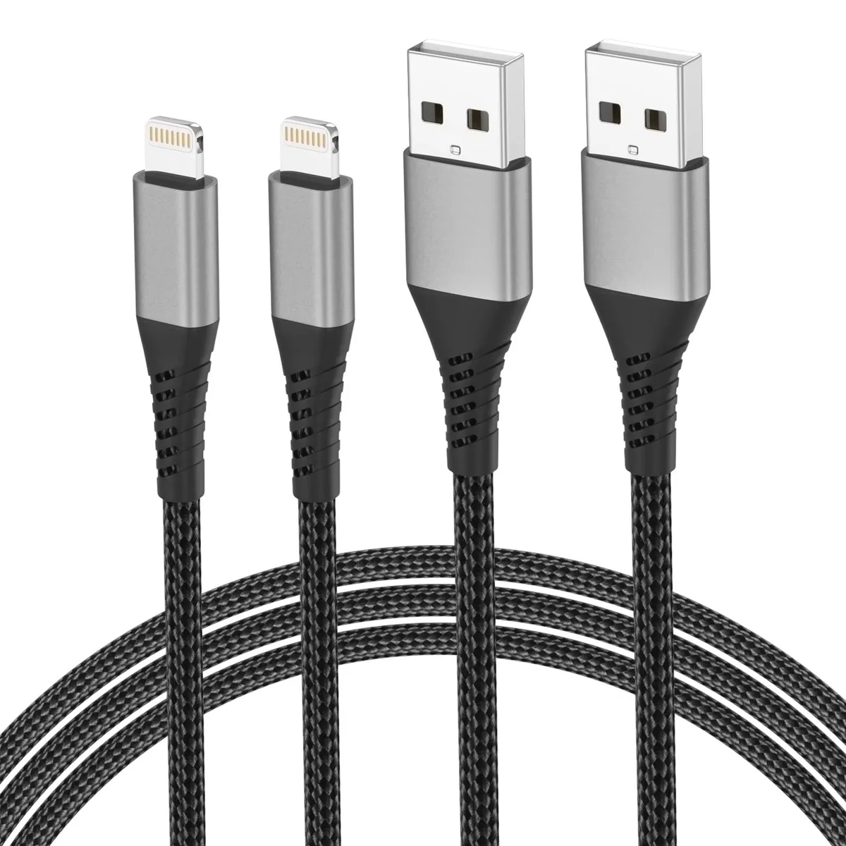 Umefly HK-AL-3FT-2P USB-A to Lightning cable 3 ft 2-pack 2.4A — product photo