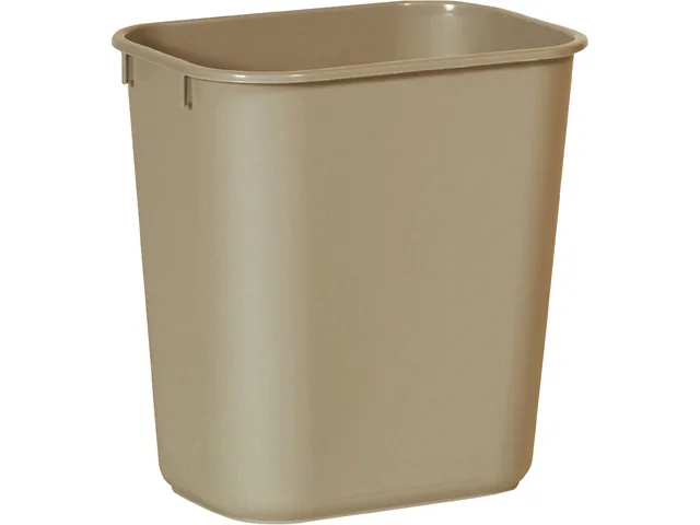 Rubbermaid Commercial Rubbermaid Commercial 295500BGCT Deskside Wastebasket 3.25 gal Beige 12 pack — product photo