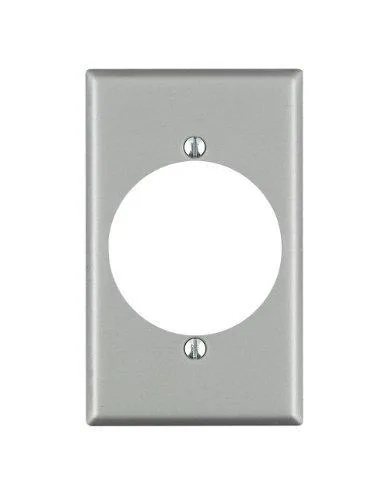 Leviton Manufacturing Co. Leviton 4927 1-Gang Steel Switch Plate 2.15 Inch Opening — product photo