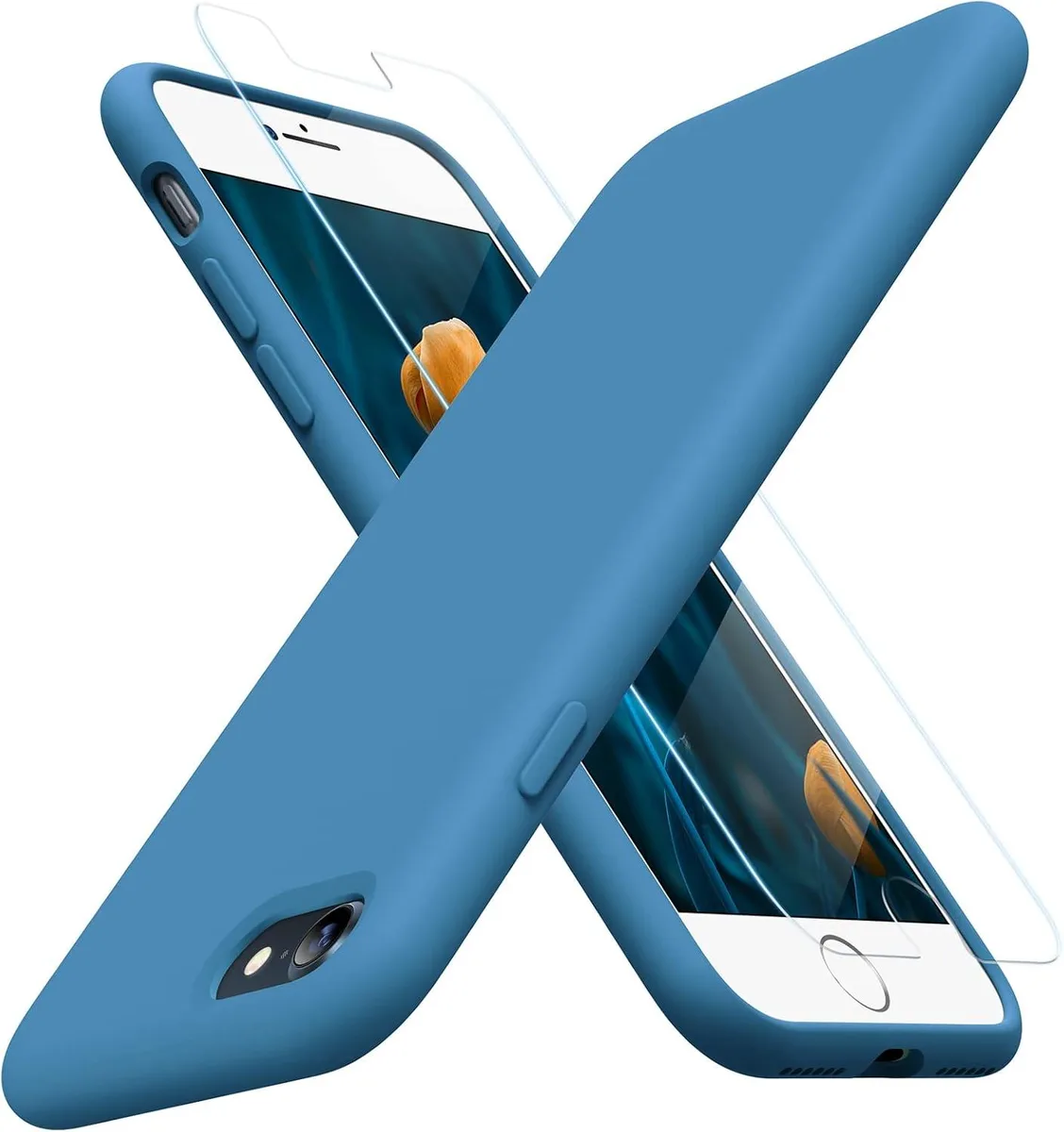 Transcend Transcend Ultra Slim Case for iPhone SE 2022/2020, iPhone 7/8 Capri Blue — product photo