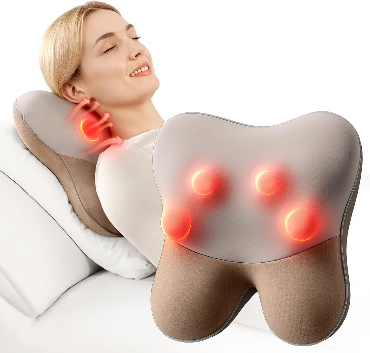 Bob and Brad Bob and Brad EZBack Brown Back Massager with Heat — product photo