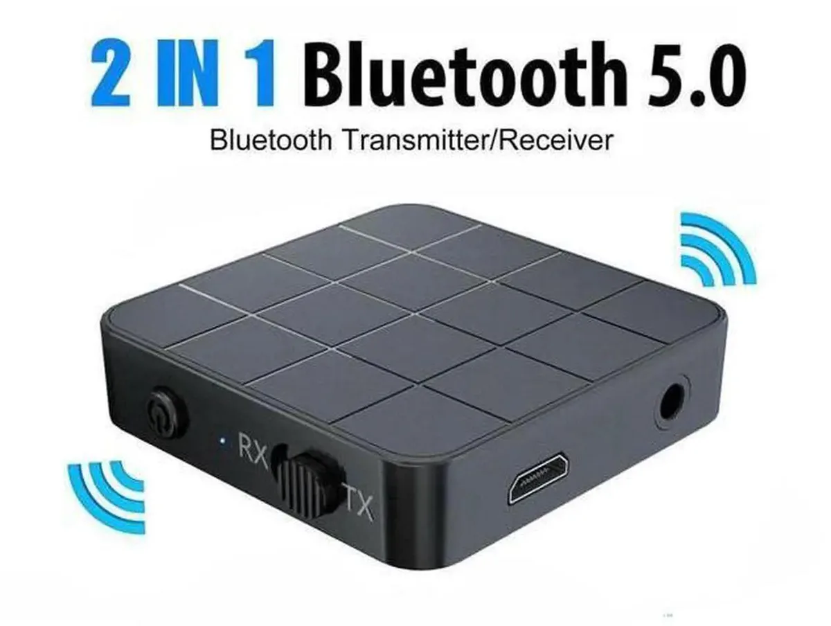 SMUGDESK SMUGDESK 2-in-1 Bluetooth 5.0 Transmitter Receiver AUX RCA Adapter — product photo