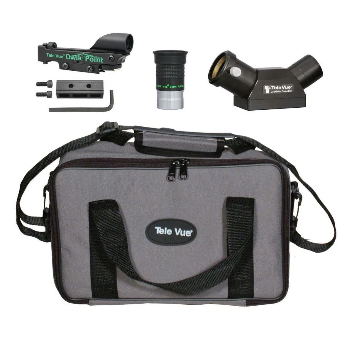 Tele Vue Tele Vue TV-60 60° Accessory Bundle with Everbrite Diagonal, Qwik Point Finder, 25mm Plossl, Carry Bag — product photo