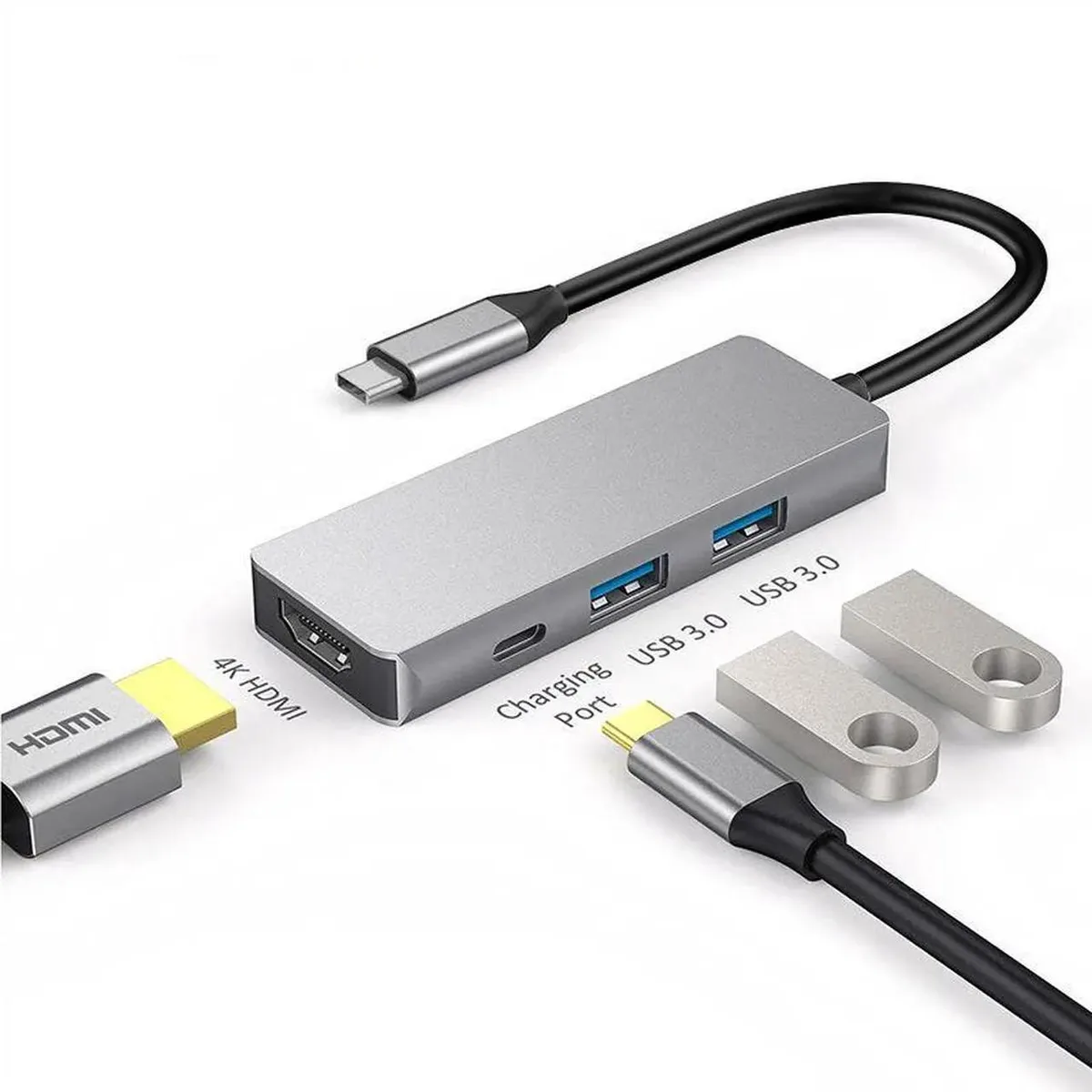 SMUGDESK SMUGDESK 4-in-1 USB-C Docking Station 4K HDMI 100W PD Dual USB 3.0 — product photo