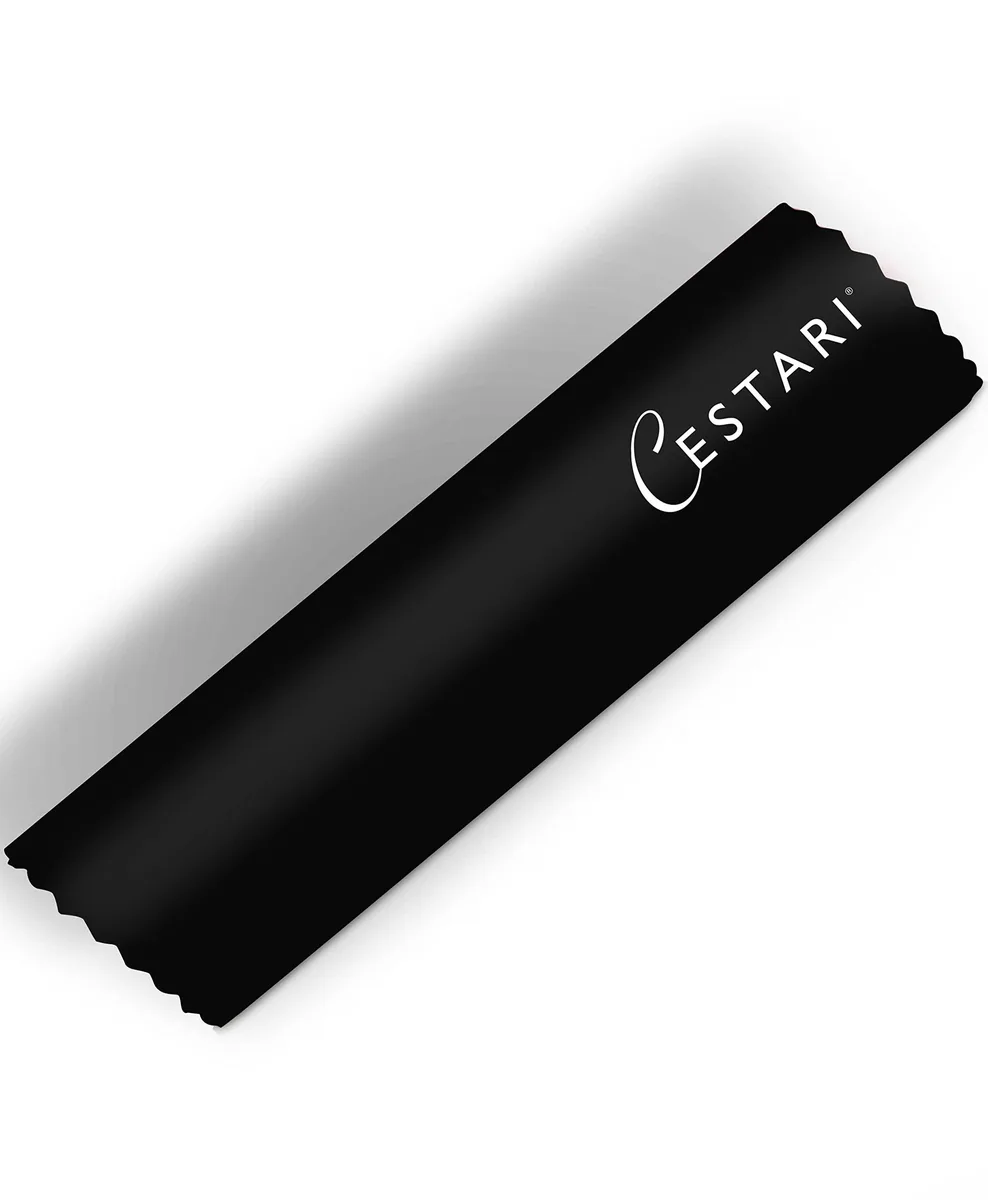 Black silicone garlic peeler tube with internal ridges