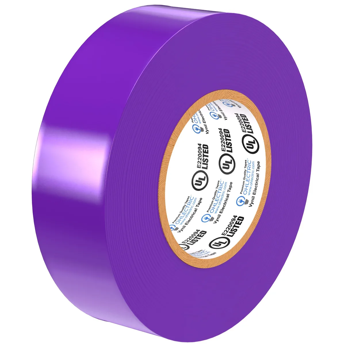  OHLECTRIC OL-38462 vinyl electrical tape 3/4" x 60 ft 7 mil purple — product photo