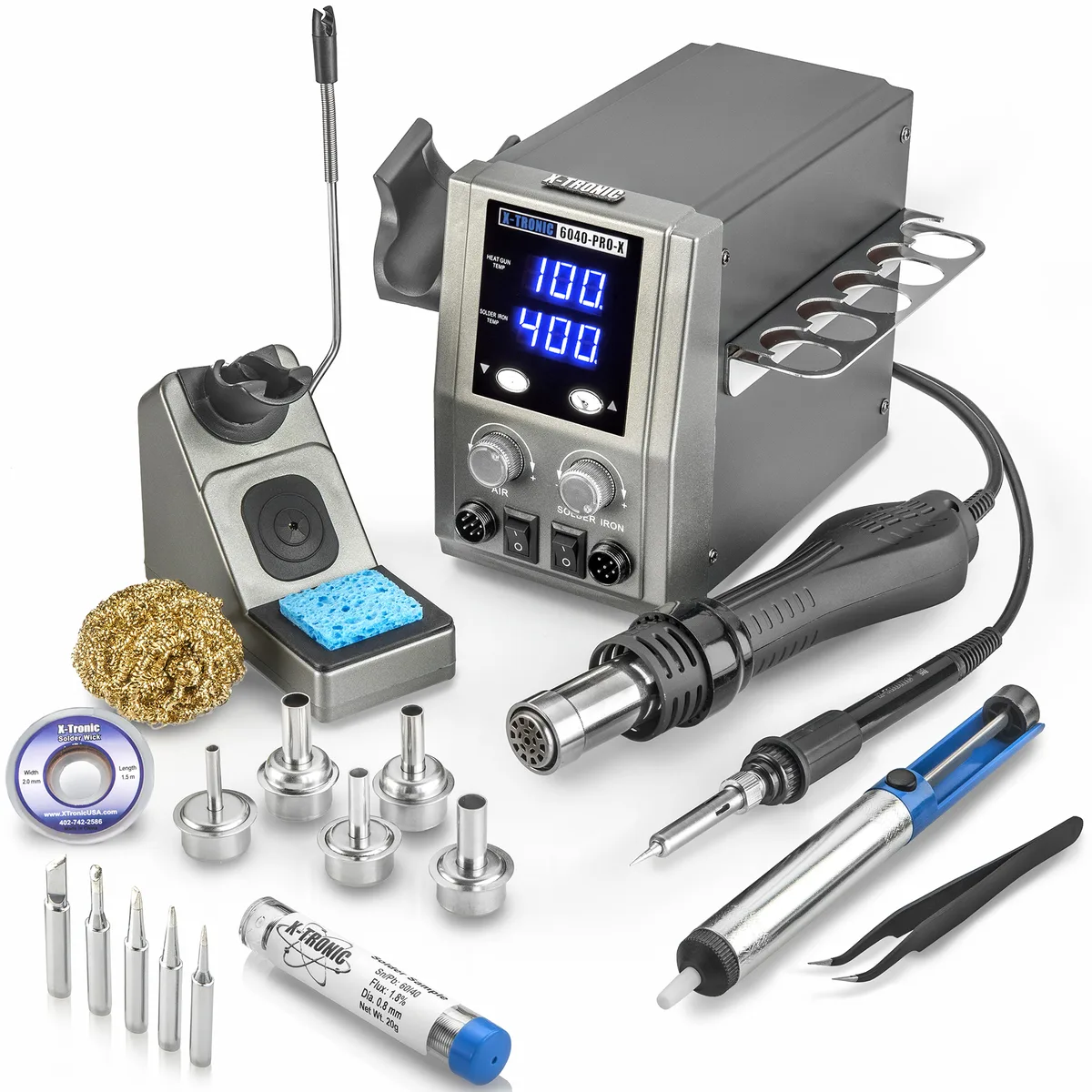 X-Tronic (X-Tronic International, Inc.) X-Tronic 6040-PRO-X 700W hot-air rework soldering station — product photo