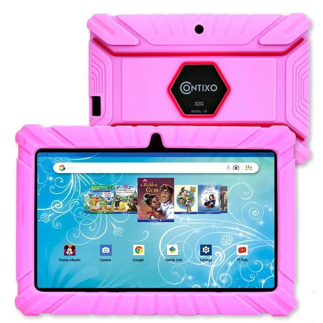 Contixo Contixo v8-2 pink tablet 7" Android 11 2GB 32GB — product photo