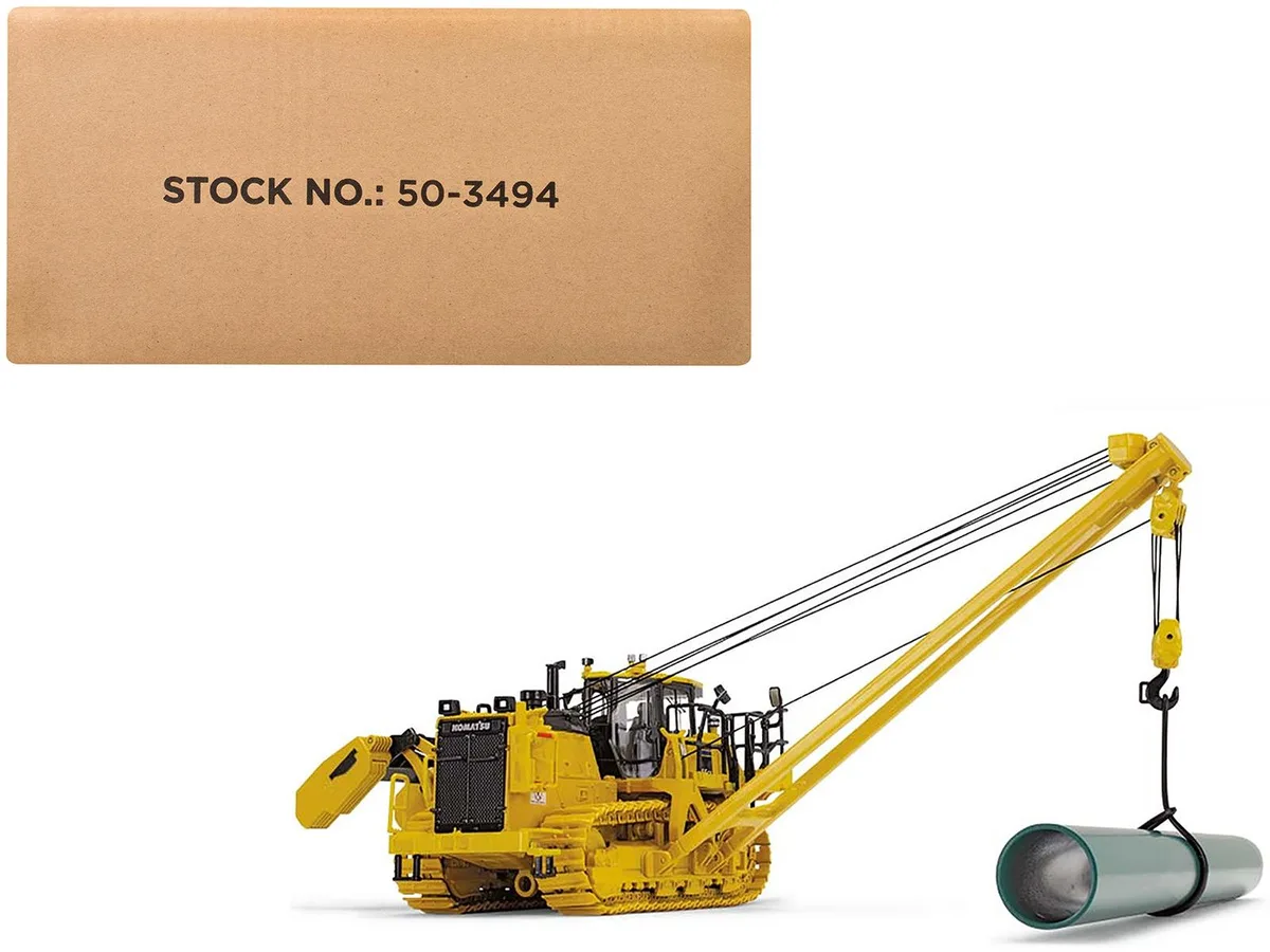 First Gear First Gear Komatsu D155CX-8 K170 Pipelayer 1/50 Diecast hobby collectible — product photo