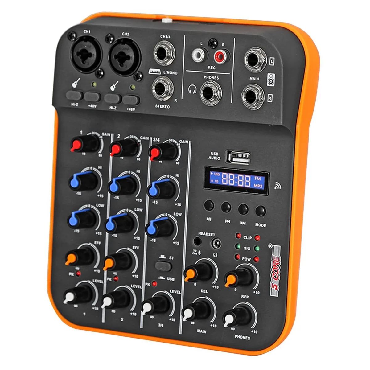 5 Core 5 Core MX 4CH ORG 4-Channel Audio Mixer Orange Bluetooth 5.4 — product photo