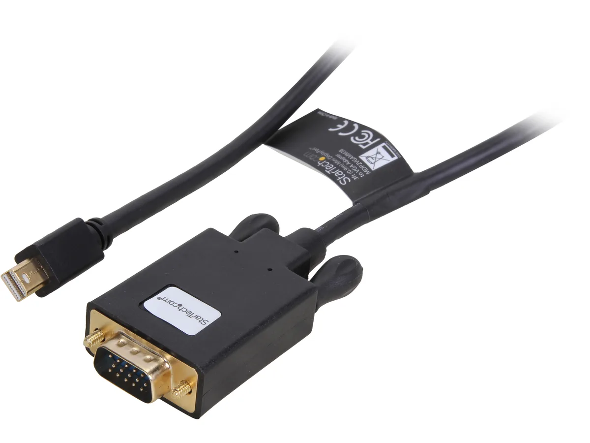 STARTECH STARTECH MDP2VGAMM3B mini displayport cable 3 ft 1920x1200 — product photo
