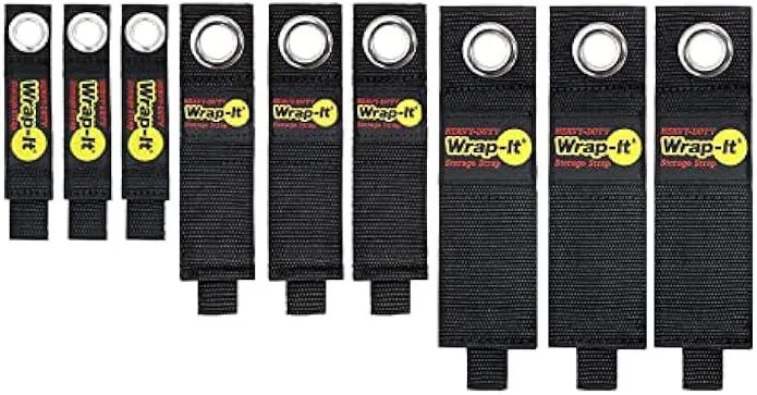TAURKENAM TAURKENAM Heavy-Duty Wrap-It Storage Straps 9-Pack — product photo
