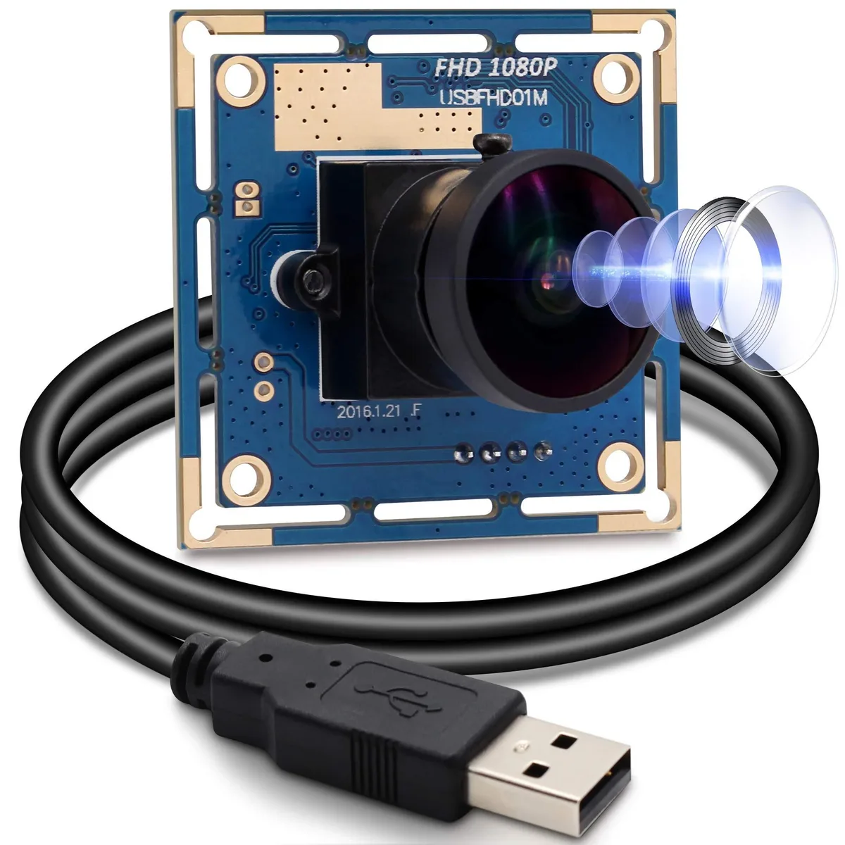 AUTENS AUTENS 1080p 170° Fisheye Webcam OV2710 30/60/100fps — product photo