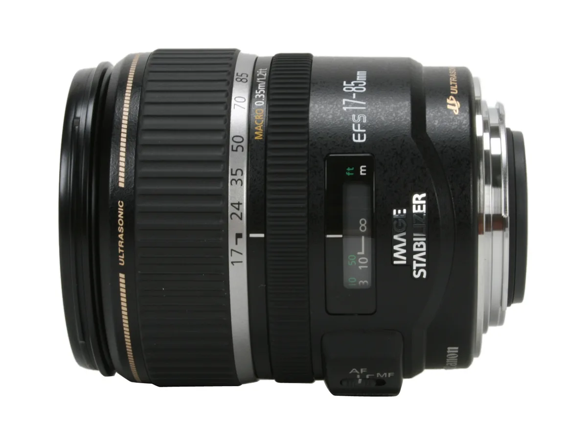 Canon Canon 9517A002 EF-S 17-85mm f/4-5.6 IS USM camera lens — product photo