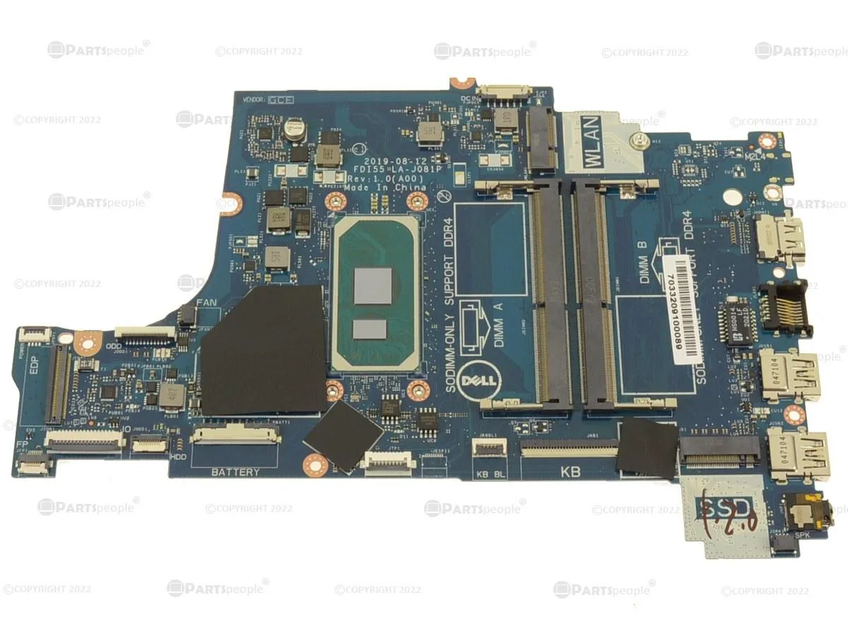 DELL DELL Inspiron 3493 Motherboard Core i5-1035G1 1.0GHz 1VFDK — product photo