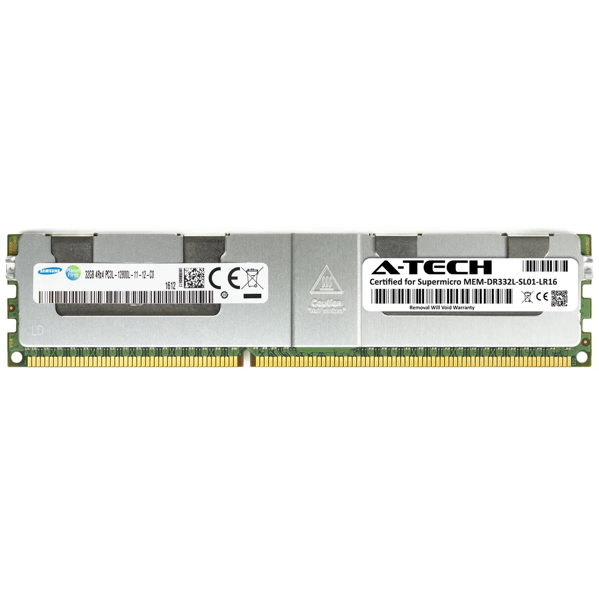A-Tech A-Tech 32GB DDR3L 1600 CL11 1.35V 4Rx4 ECC LRDIMM 240-Pin Server Memory — product photo