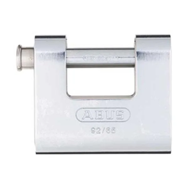 Brass-body U-shaped padlock with steel jacket, keyed alike