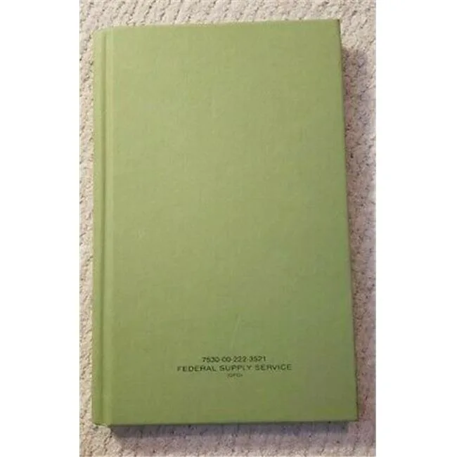  United Book Press 2X Green Military Log Book Pad — product photo