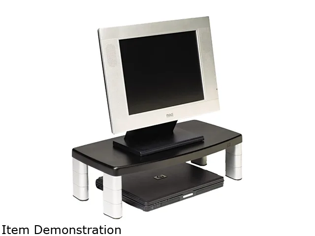 3M 3M MS90B Extra-Wide Adjustable Monitor Stand Black — product photo