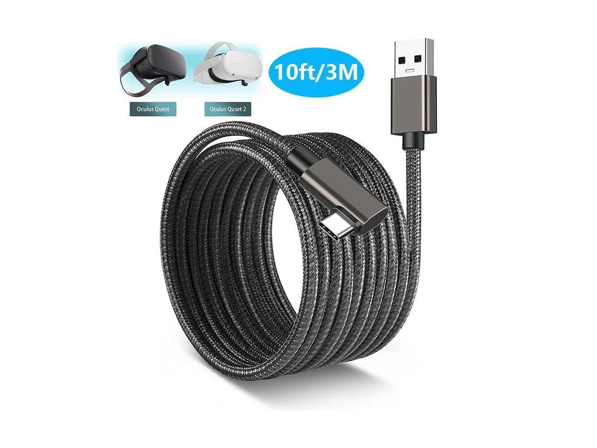 BONAEVER BONAEVER USB 3.1 Gen 1 Link Cable 10 ft 90° bag — product photo