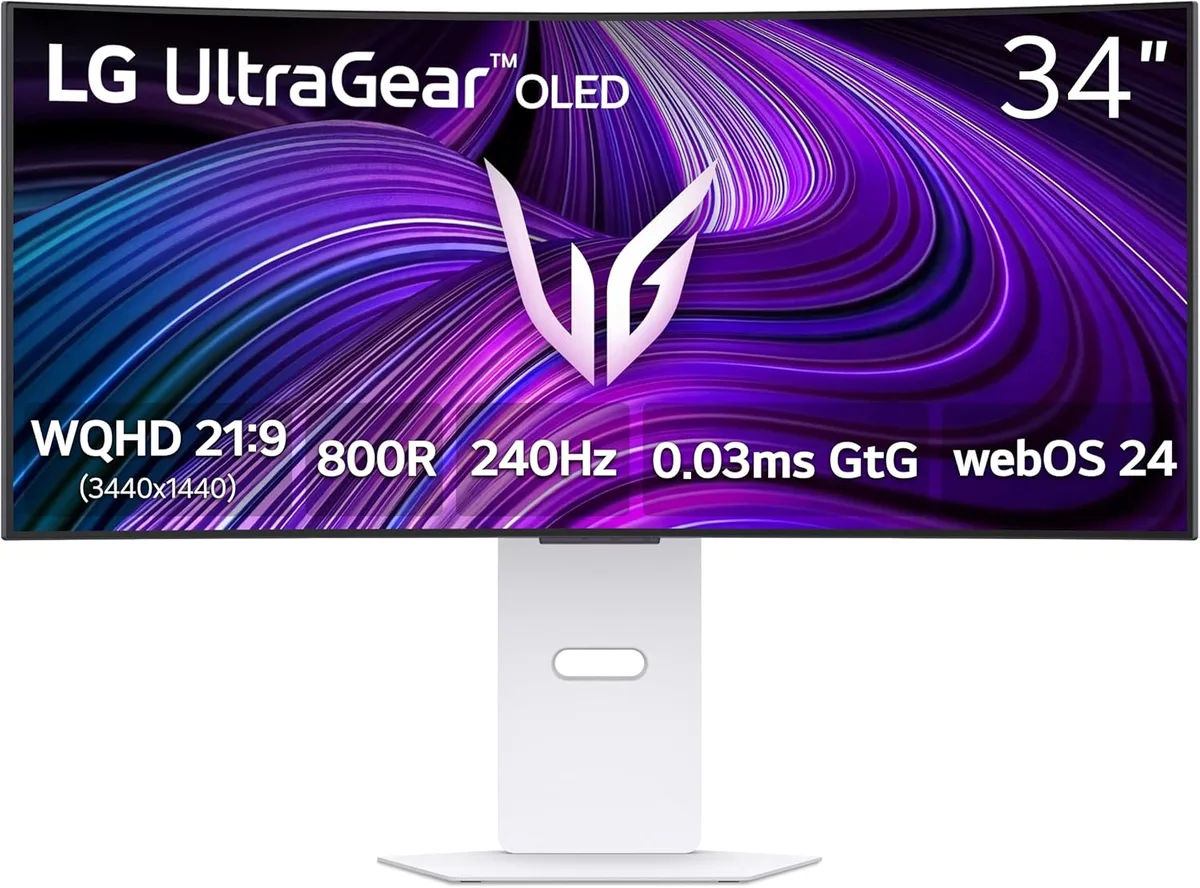 LG Electronics LG Electronics 34GX90SA-W 34" 240Hz OLED gaming monitor — product photo