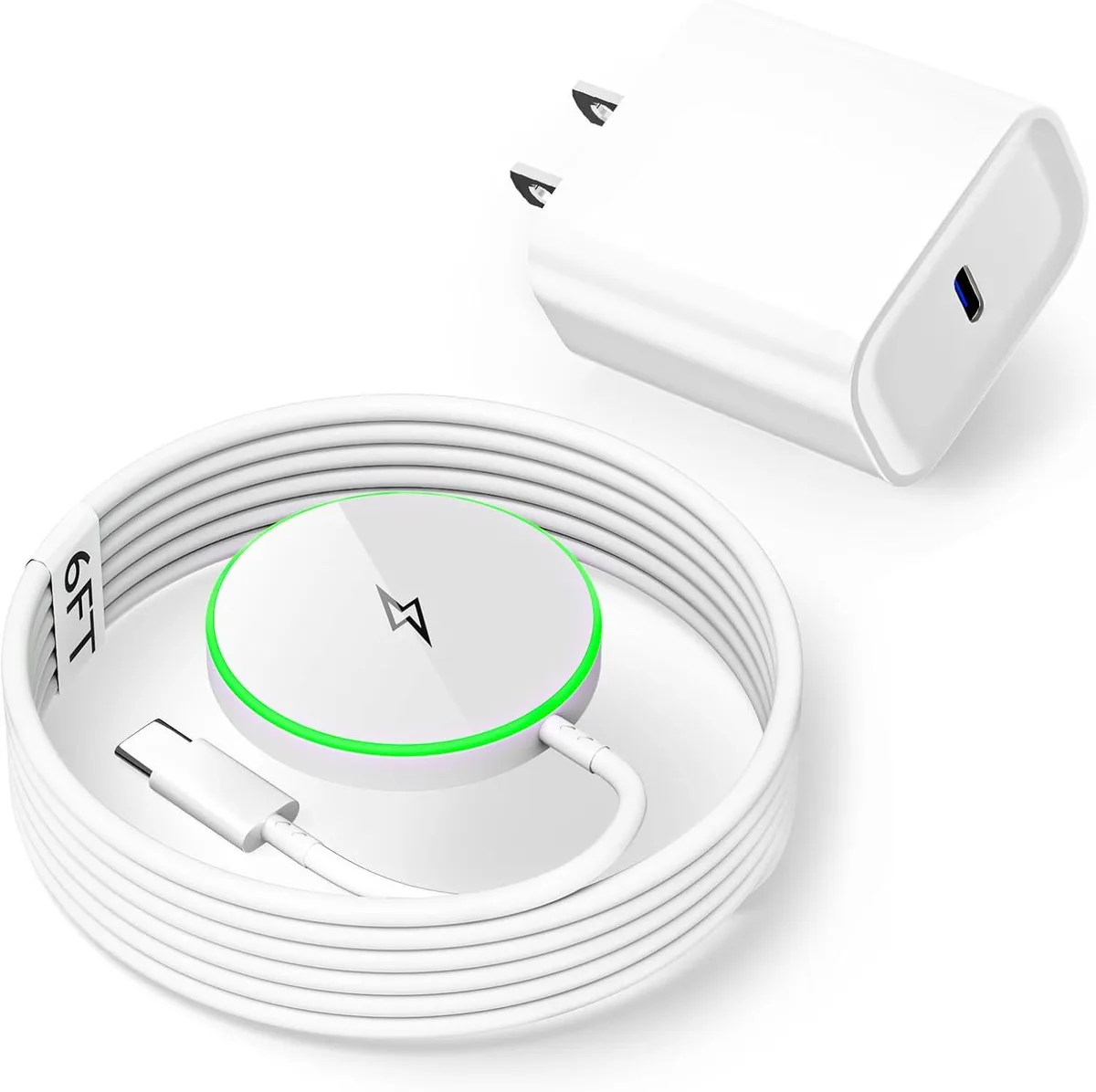 Luisport Luisport Magnetic MagSafe Charger 6FT 15W 360° Rotation — product photo