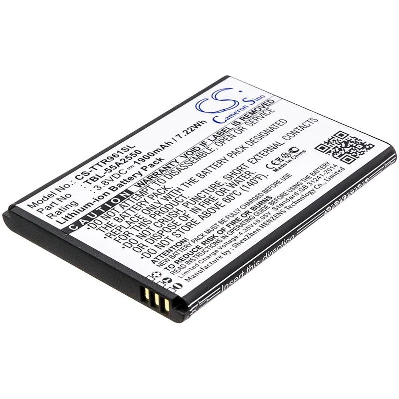 Cameron &amp; Co Cameron &amp; Co DS-CS-TTR961SL cell phone battery 3.8V 1900mAh — product photo