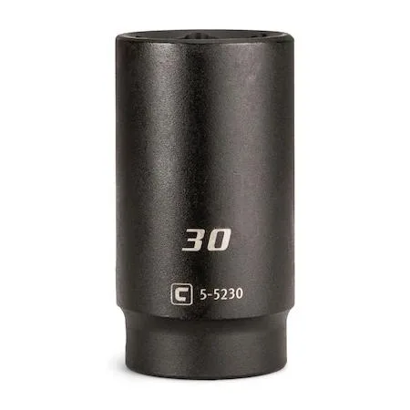 Capri Tools 1/2 inch drive 30 mm deep impact socket, manganese phosphate finish