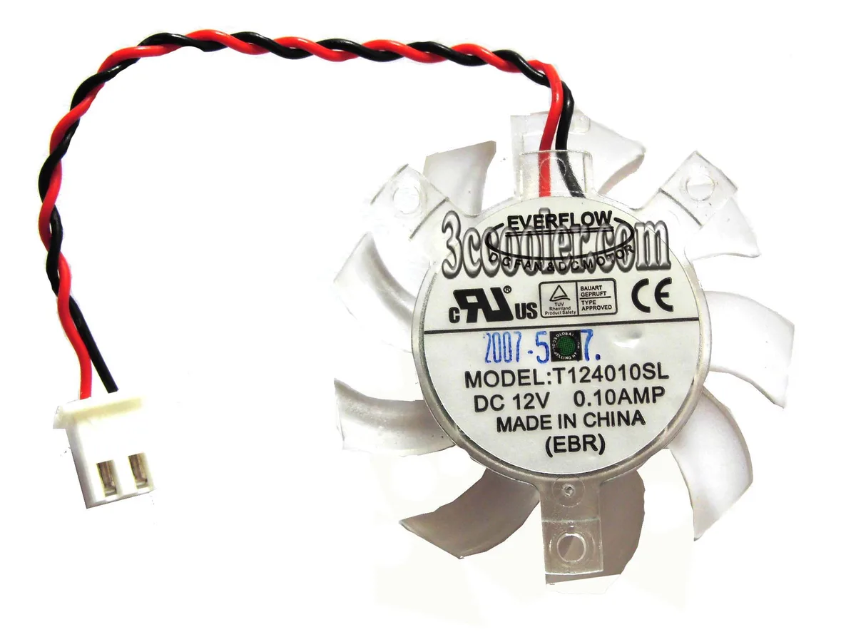 OEM Industries OEM Industries T124010SL 12V 0.1A 2 Pin CPU Cooler — product photo
