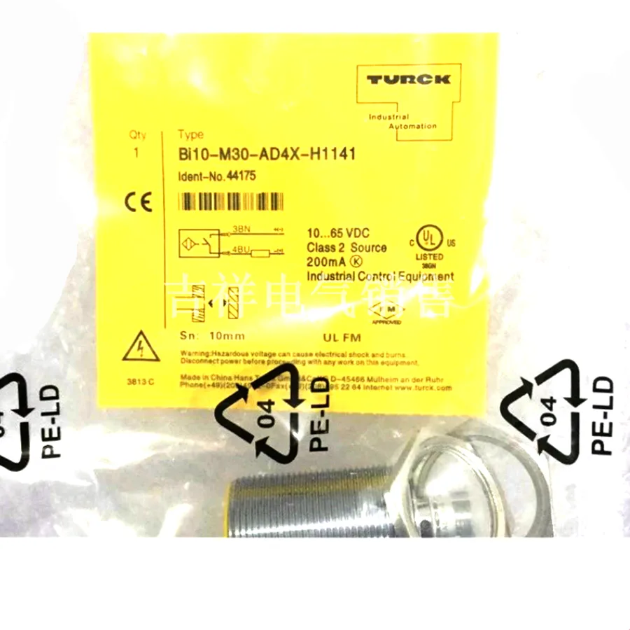 Turck Turck BI10-M30-AD4X-H1141 44175 Inductive sensor M30×1.5 10…65 VDC M12×1 — product photo