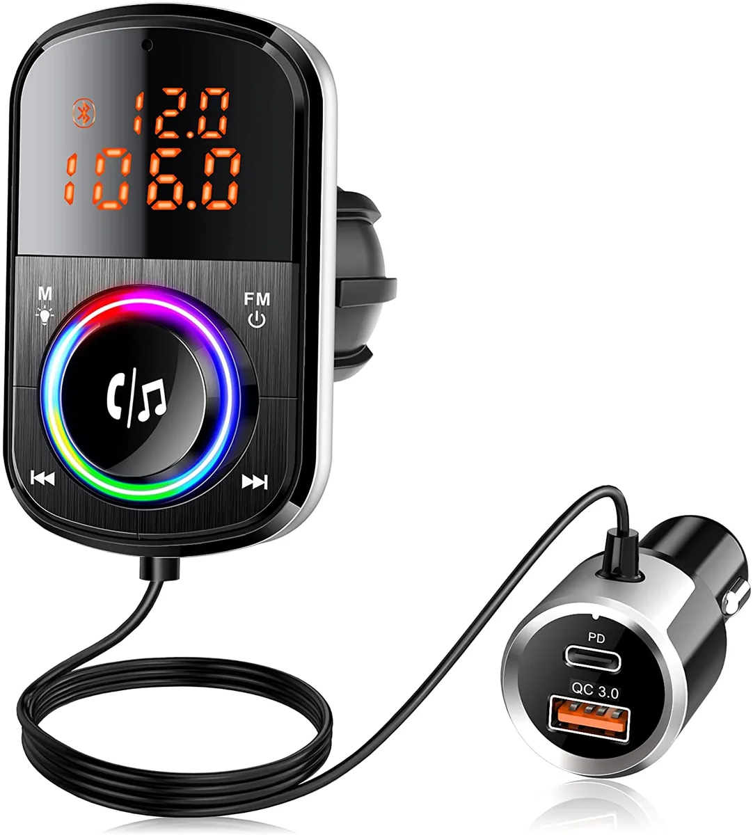 ESTONE ESTONE BC71 car hd radio Bluetooth 5.0 36W — product photo