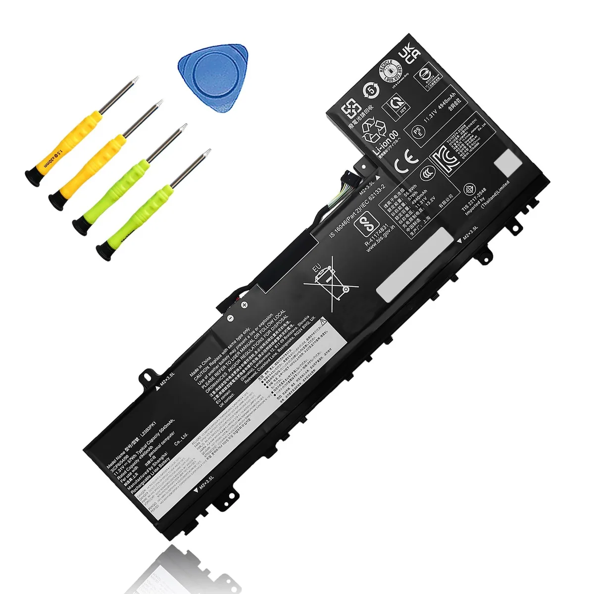 Bipra Bipra L23B3PK1 5040mAh 11.31V Replacement Battery 2 in 1 accessory — product photo