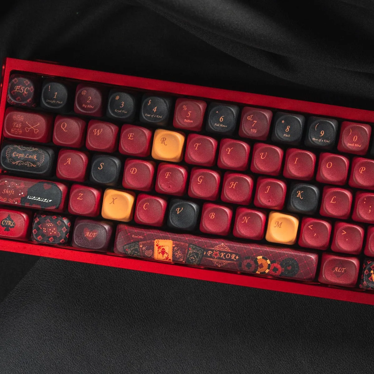Womier Womier PBT Keycap Set 126 Keys MOA Vintage Red — product photo