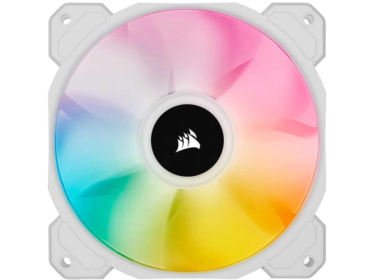 Corsair Corsair iCUE SP120 RGB ELITE 120mm White PWM case fan CO-9050136-WW — product photo
