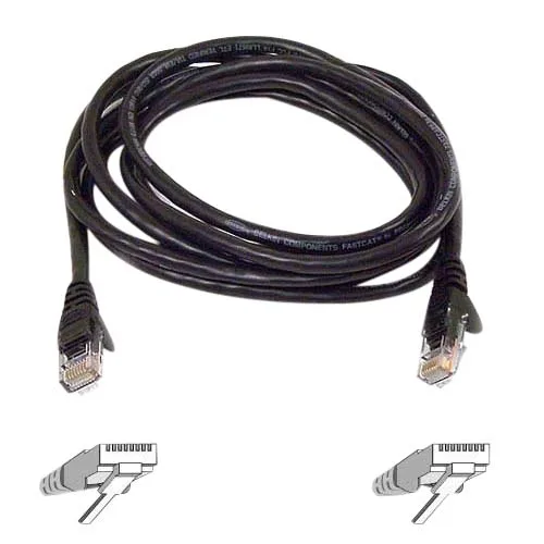 Belkin Belkin A3L980B03-BLK-S Cat 6 network ethernet cable 3 ft — product photo