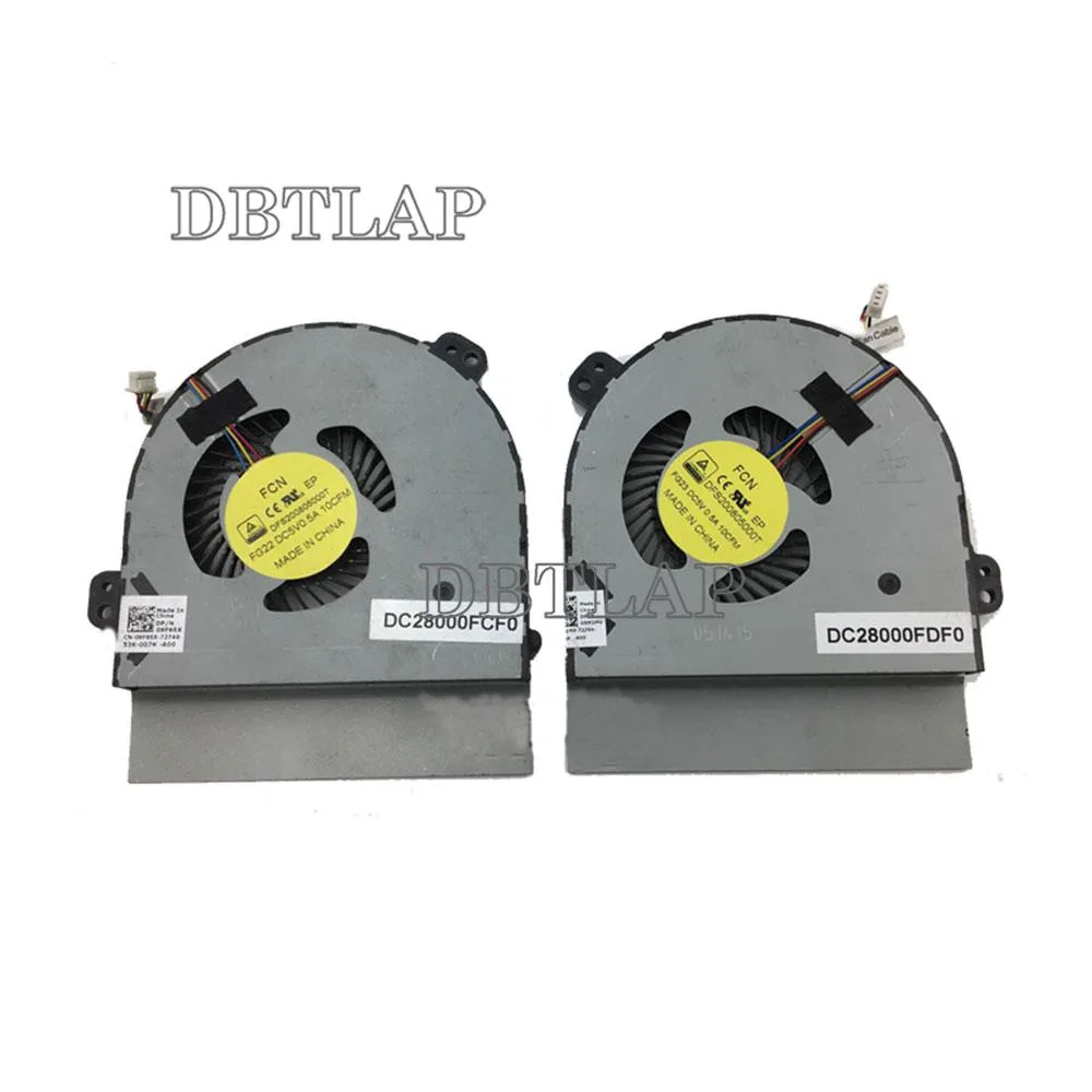 DBTLAP DBTLAP Laptop CPU Cooler Fan Alienware M15X 2015 DP/N 09F65X — product photo