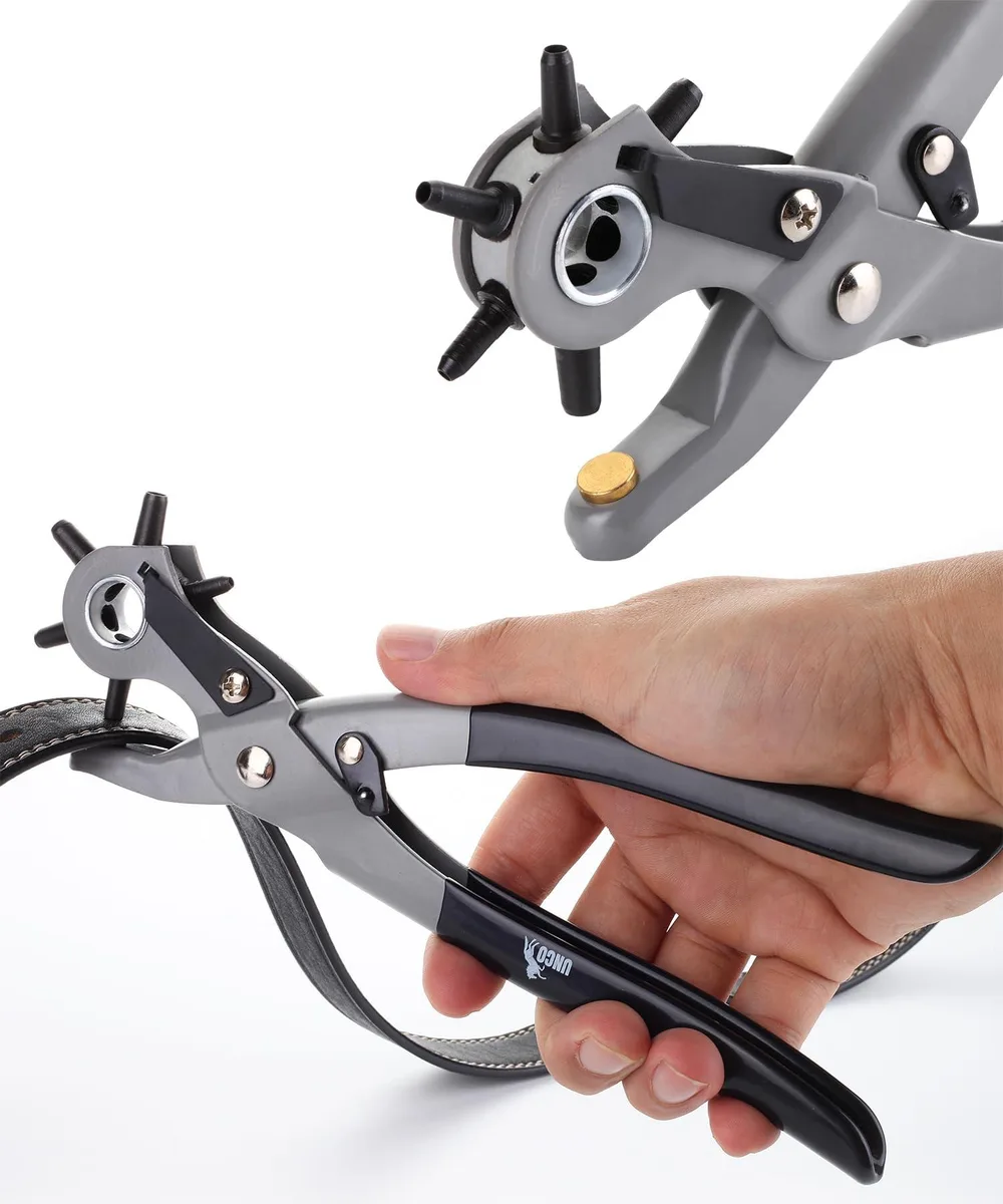  UNCO Leather Hole Punch Tool 6 sizes 5/64 to 3/16 — product photo