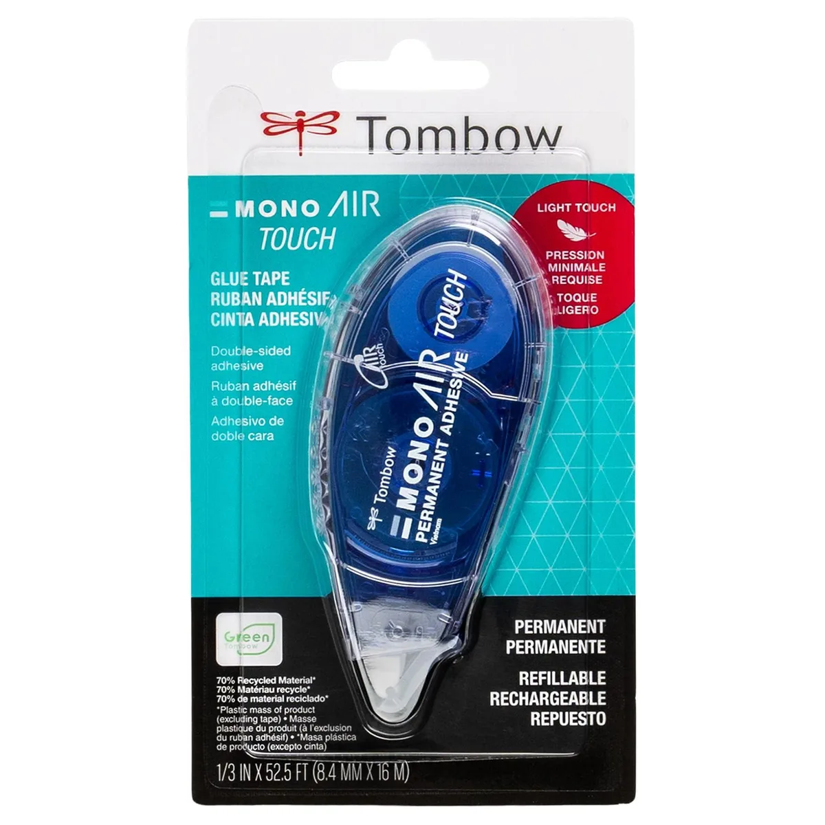  Tombow MONO Air Touch Adhesive 62152 1/3 in x 630 in — product photo