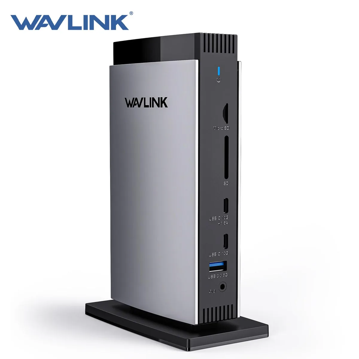 Wavlink Wavlink V1C43EA DisplayLink docking station triple 4K 60Hz 100W PD 130W PSU — product photo