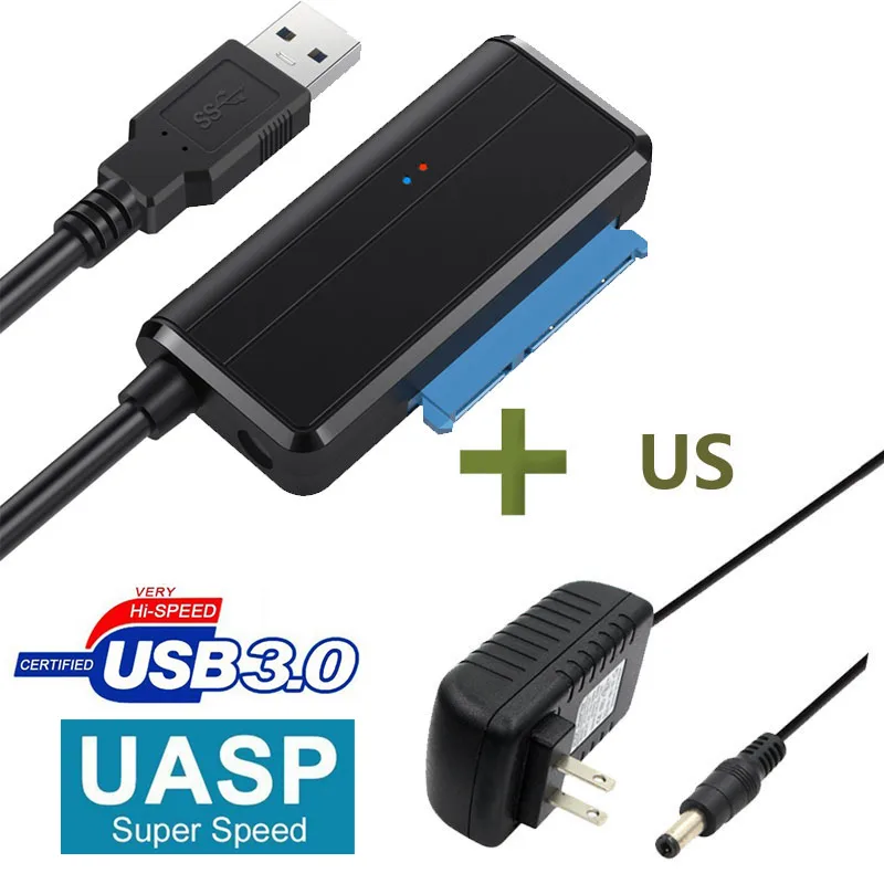 ESTONE ESTONE USB 3.0 to SATA Adapter Cable 2.5 3.5 inch Black — product photo