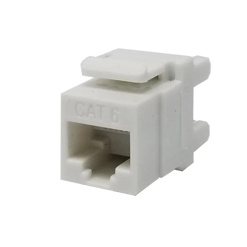 Logico Logico KJ6311-01 White Keystone Jack Cat6 110 Punchdown 180° 8P8C — product photo