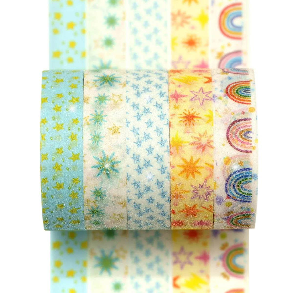 YUBX YUBX Washi Tape Set 5 Rolls 10 mm x 2 m Starry Sky — product photo
