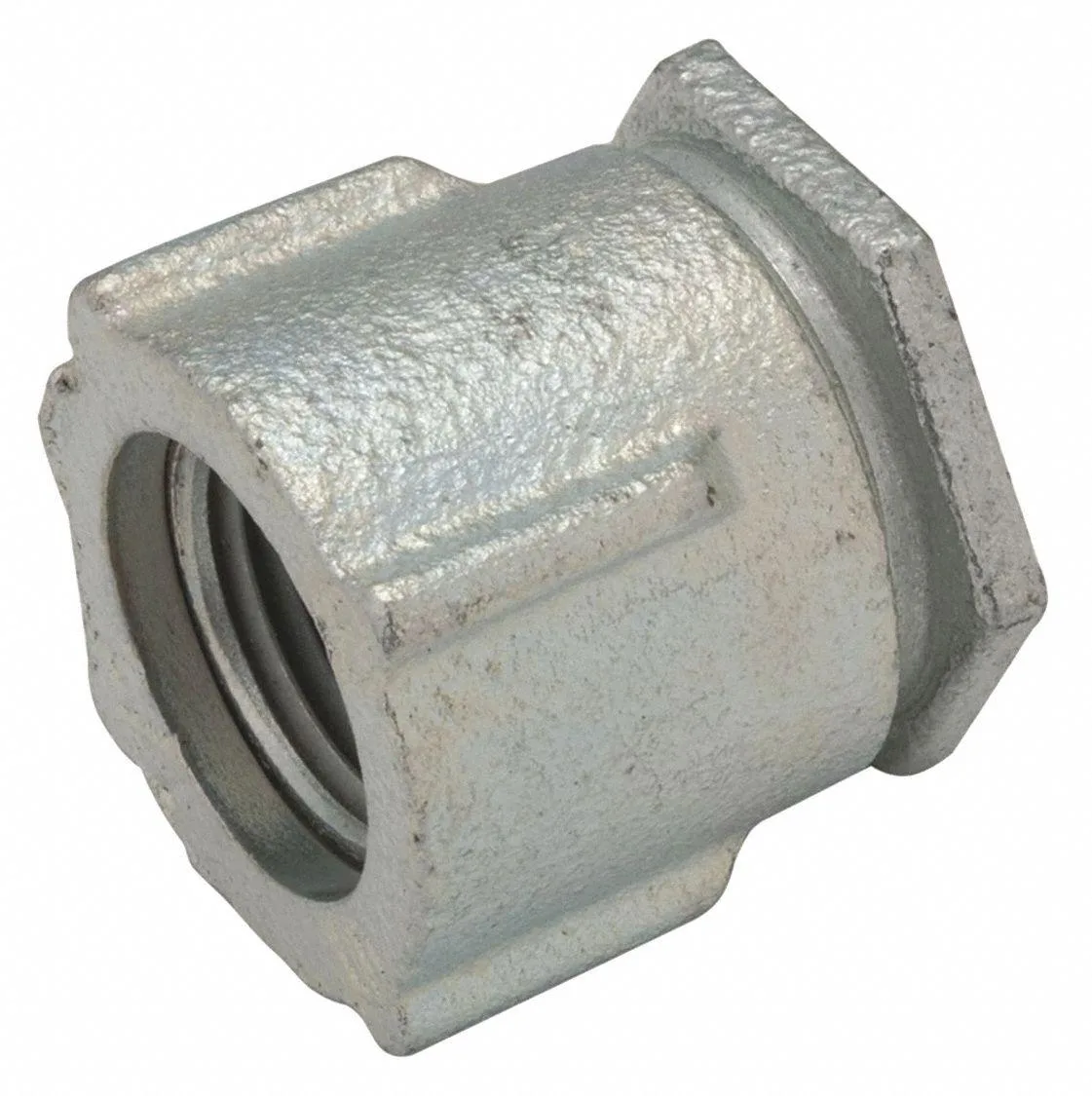 Hubbell Incorporated Hubbell Incorporated RACO 1505 IMC Coupling 1-1/4 in Threaded Iron Zinc Plated Gray — product photo