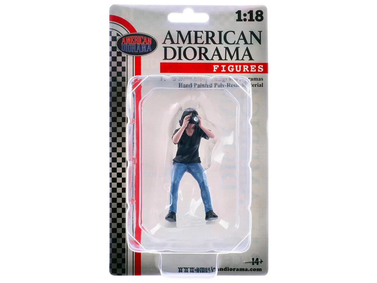 American Diorama American Diorama "Photographers" Figure #4 1/18 hobby collectible — product photo