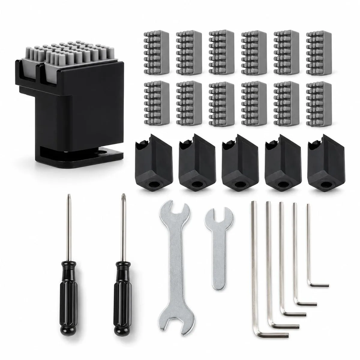 TYJAN3D 27-piece 3D printer maintenance tool kit with wrenches, brushes and silicone socks