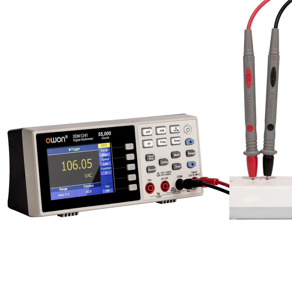 WUQ XDM1241 bench multimeter with 3.5 inch LCD display