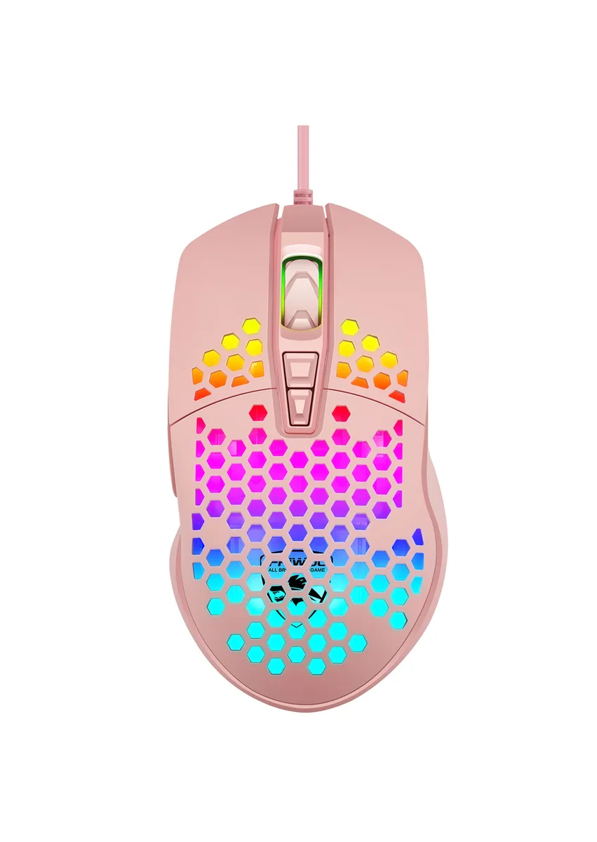 Corn Electronics Corn Electronics V9 3500 DPI USB Wired Gaming Mouse Honeycomb Shell — product photo